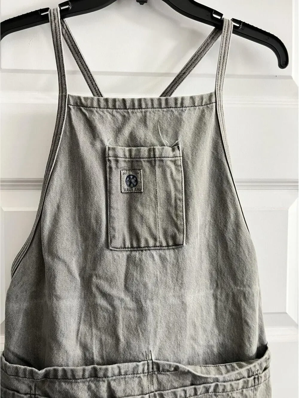 UBI-IND Denim San Francisco Denim Classic Apron Gray Raw Hem
